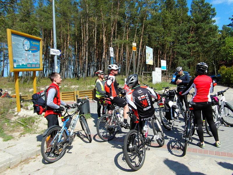 Rowerzyści w Sztutowie