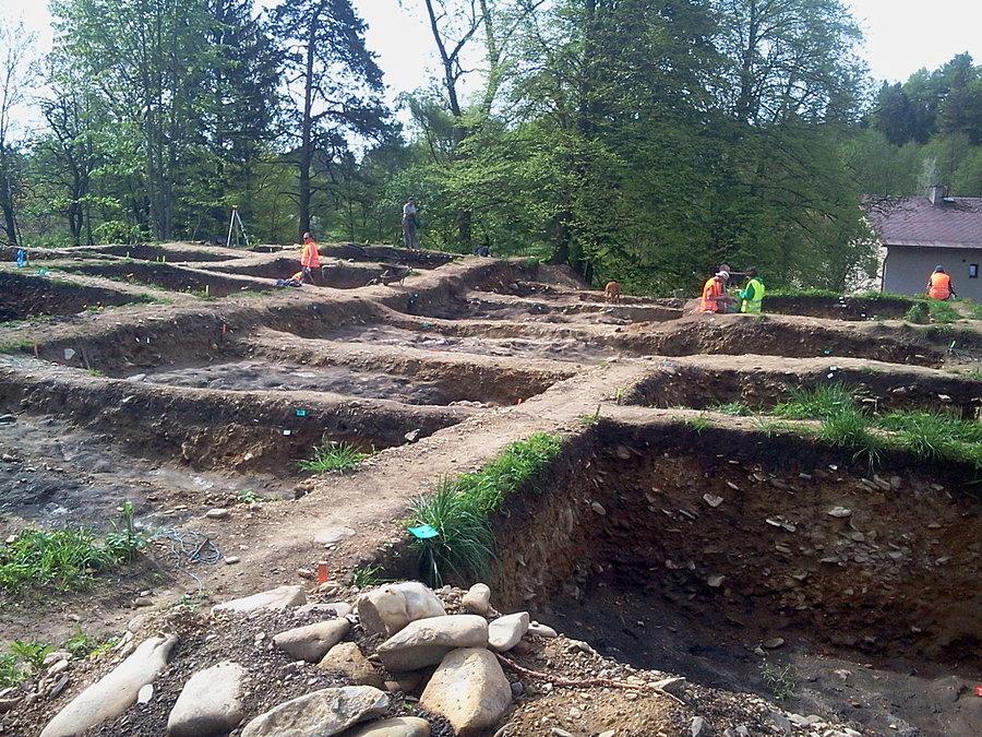 Archeologowie na gródku