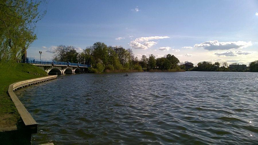 Wioślarze, jedynki. Rzadko ich widać na jeziorze, chyba godziny ich treningu mijają się z moimi dopracowymi dojazdami