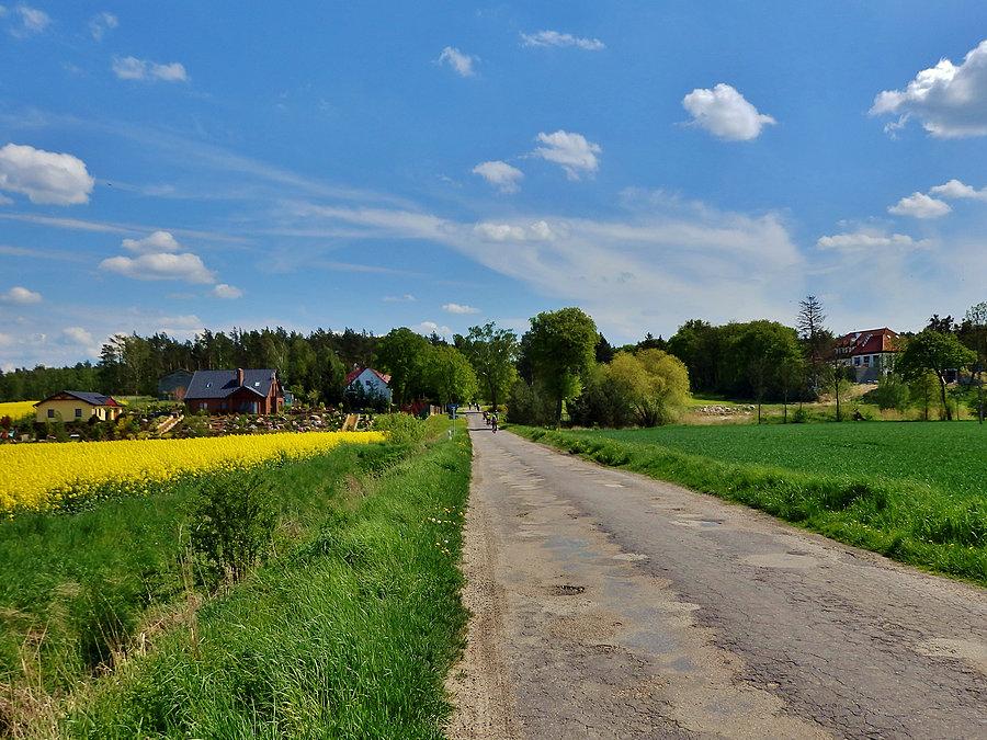 Biały Dwór - Podzamcze. Szlak Bursztynowy. Na trasie