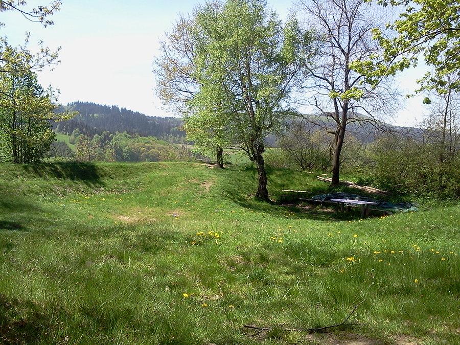Suszański szaniec, widok do środka