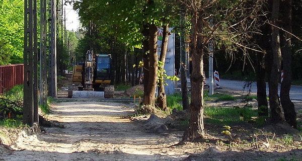 Oraz drogi rowerowej wzdłuż ulicy Lubelskiej w stronę Wólki Plebańskiej