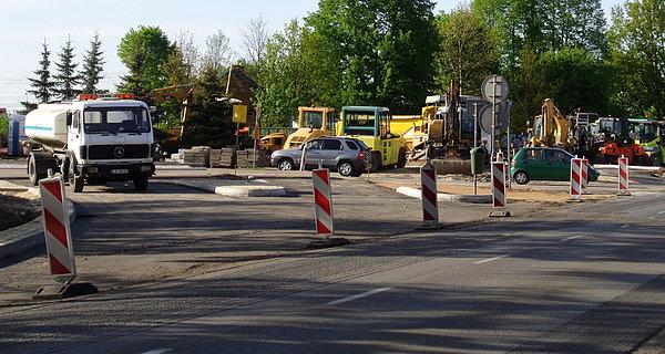 Budowa ronda na skzyżowaniu ulicy Lubelskiej z Grzybową i Podleśną