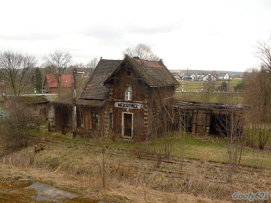 Stacyjka wąskotorówki w Nieborowicach
