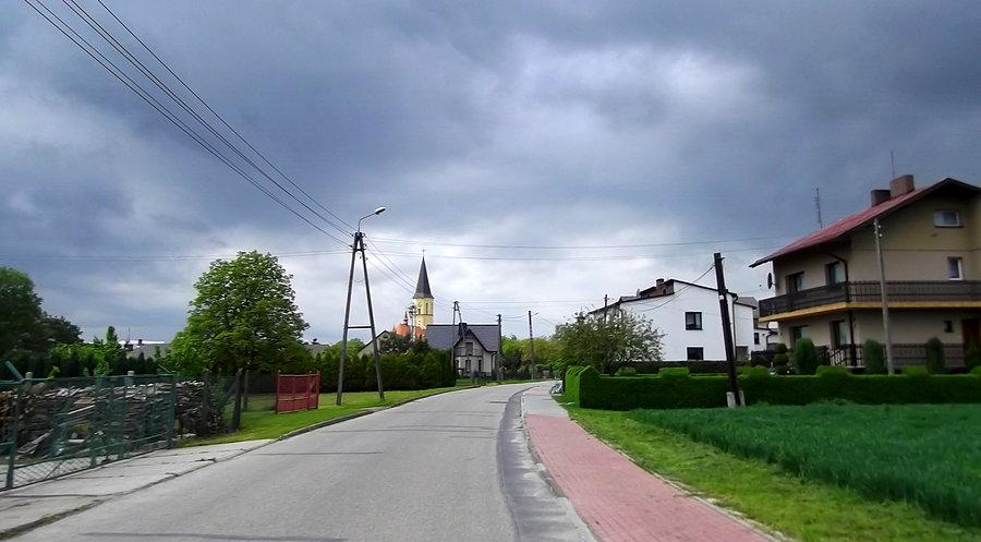 Krzyżanowice, wydawało się że zaraz będzie padało, na szczęście tylko się wydawało