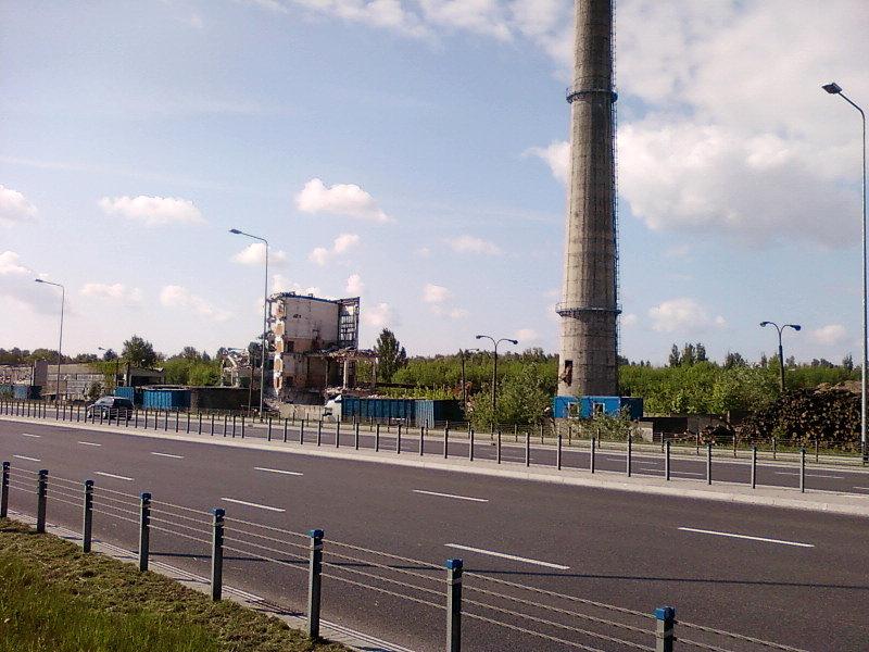 Rozbiórka starej ciepłowni