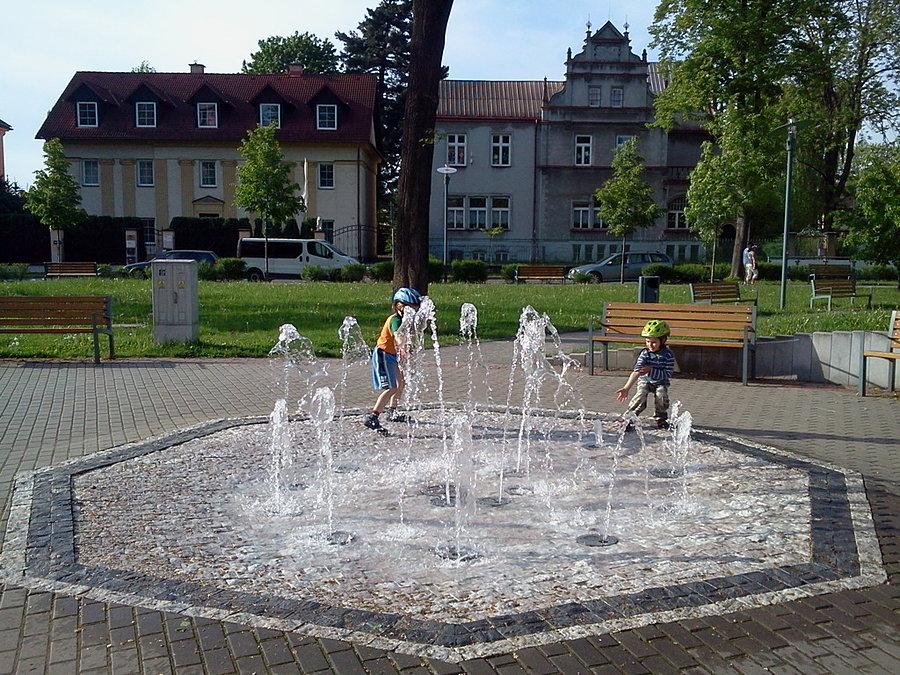 Przy fontannie w Czeskim Cieszynie