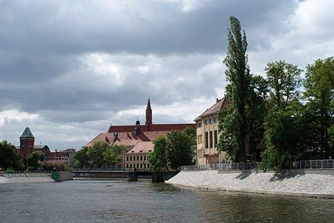 Widok z mostu nad Odrą