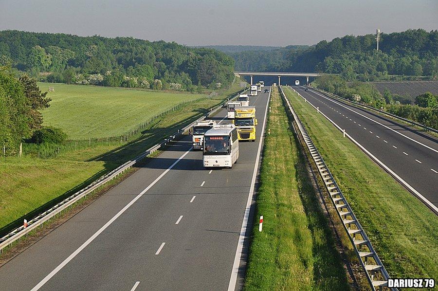 Krzemionki - Widok na autostradę A4 kierunek Katowice