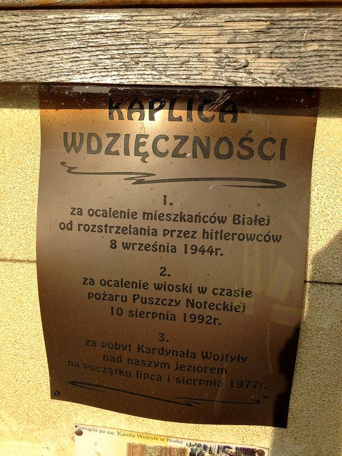 Biała - kapliczka wdzięczności