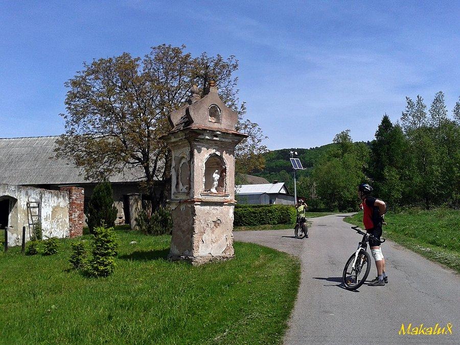 Na trasie przy kapliczce-Domaszków