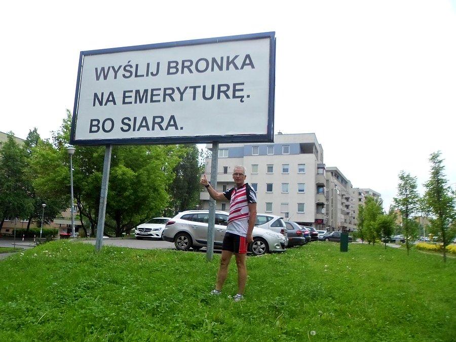 Wyborczy banner na Ursynowie