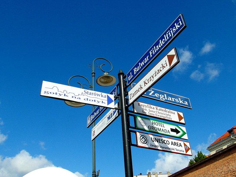 Toruńskie drogowskazy