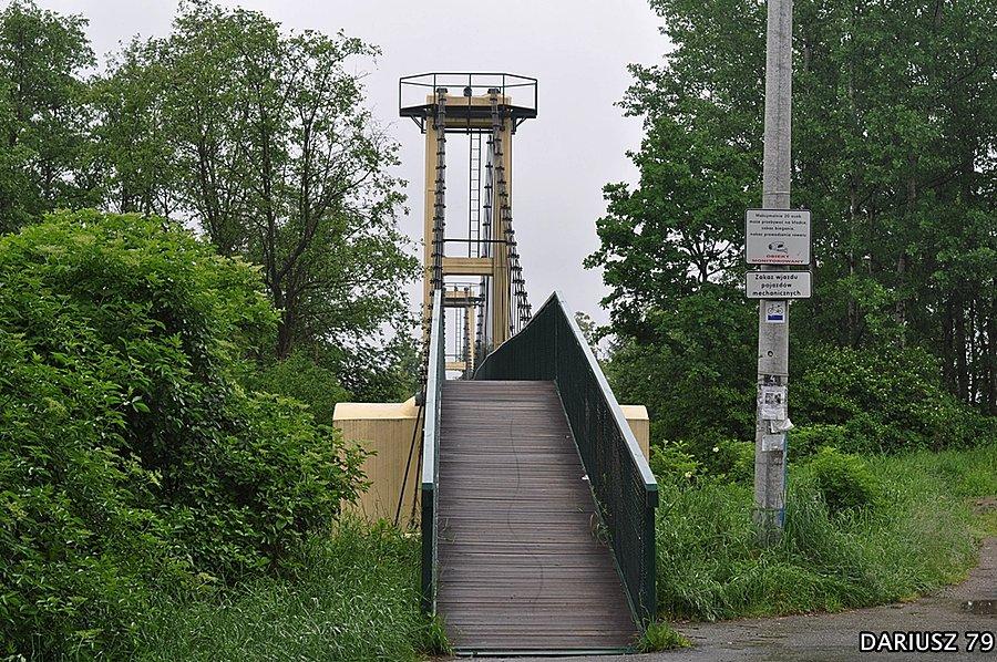 Damienice - Kładka nad Rabą