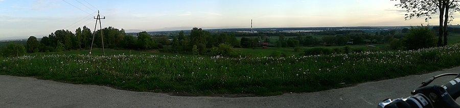Panorama z górki Klimont w Lędzinach