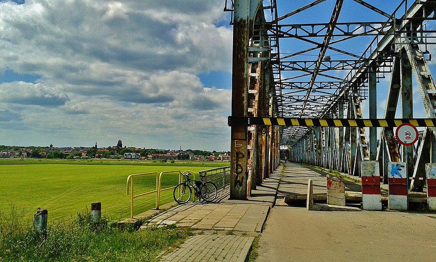 Okolice Tczewa. Most i panorama Tczewa