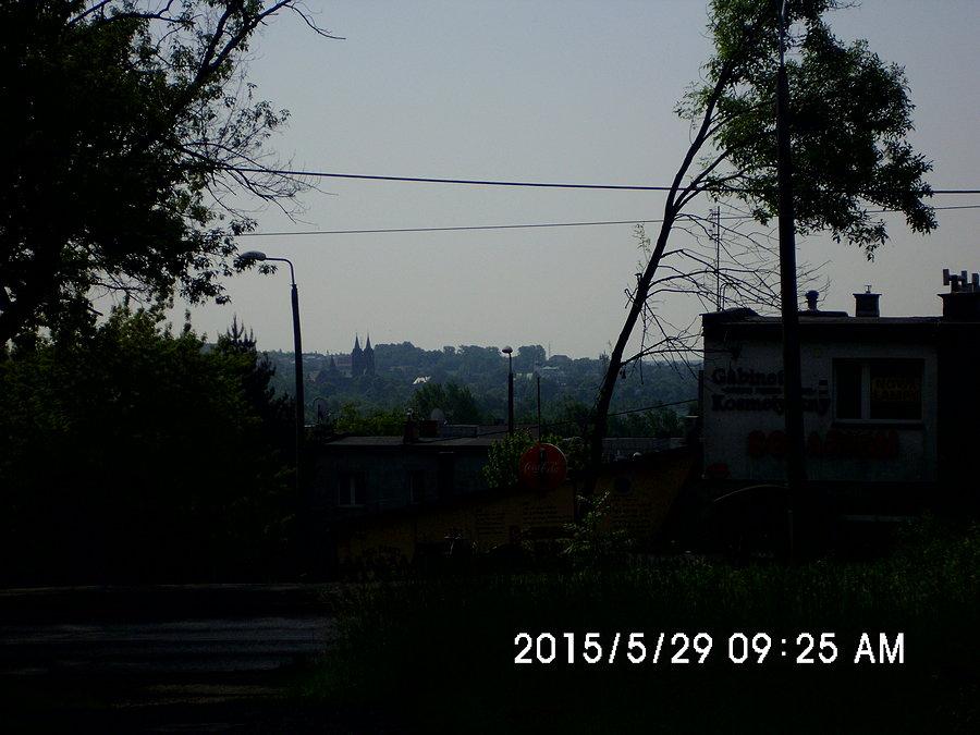 W głębi Kochłowice - widok od strony Bykowiny