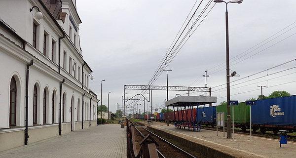 Na dworcu kolejowym w Białej Podlaskiej