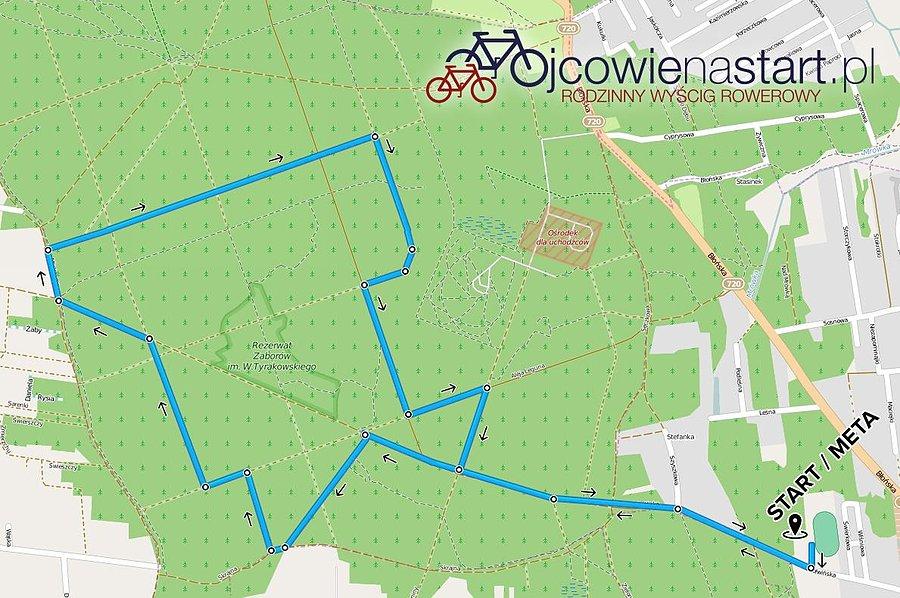 Ojcowie na Start 2015 mapa