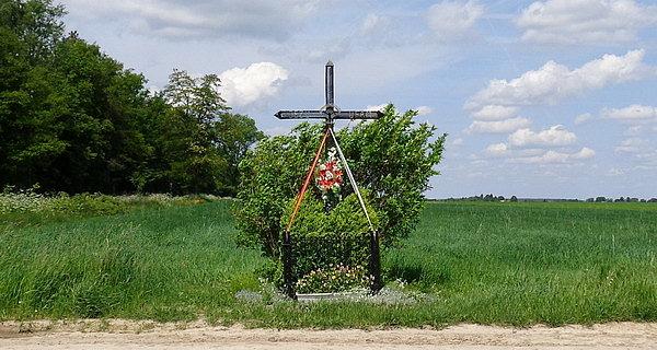 Worgule. Kapliczka w polu