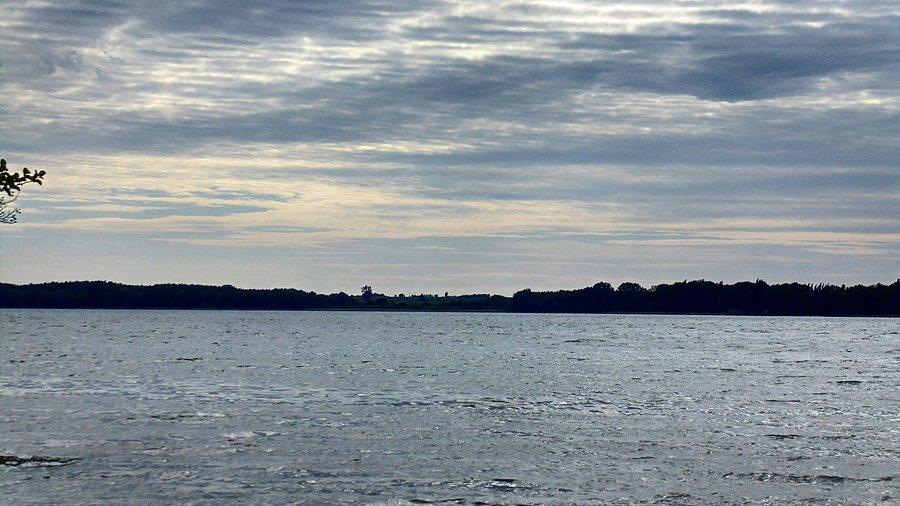 Widok na Miedwie z mojego ulubionego przy tej trasie miejsca