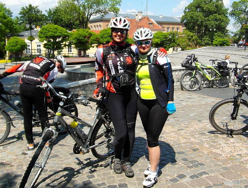Ja z Rowerzystką Mirką z Grudziądza