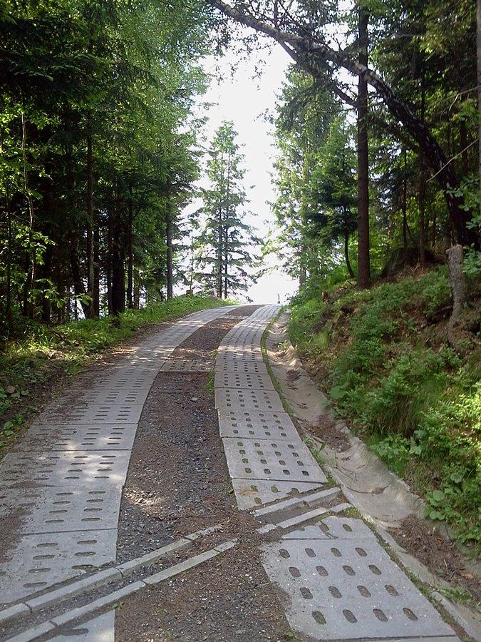 Podjazd jakich w Beskidach wiele