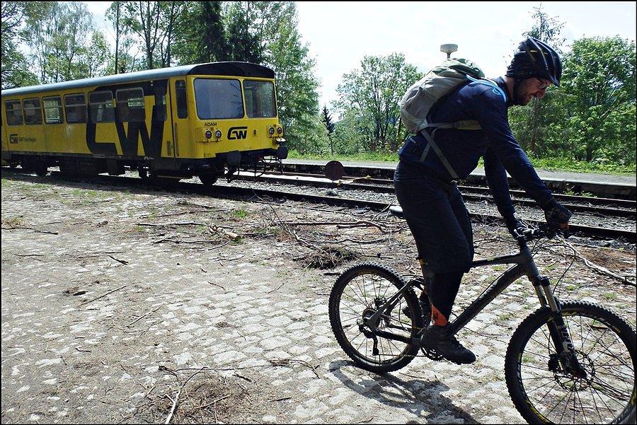 Na stacji elektryczki w Harrachov