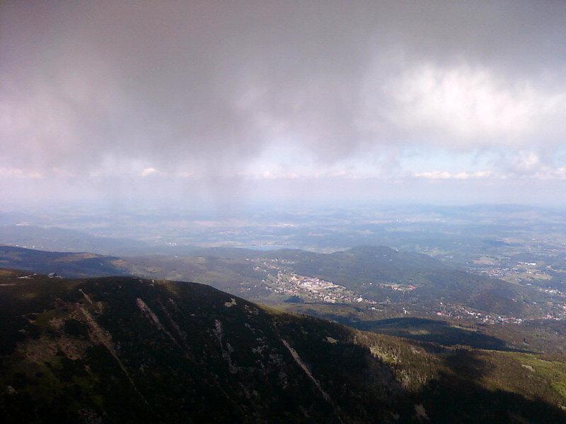 Widok ze szczytu na stronę polską