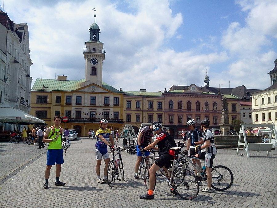 Ekipa na rynku w Cieszynie