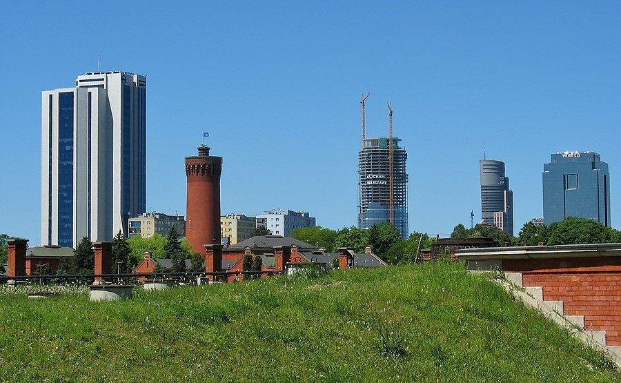 Widok z filtrów warszawskich
