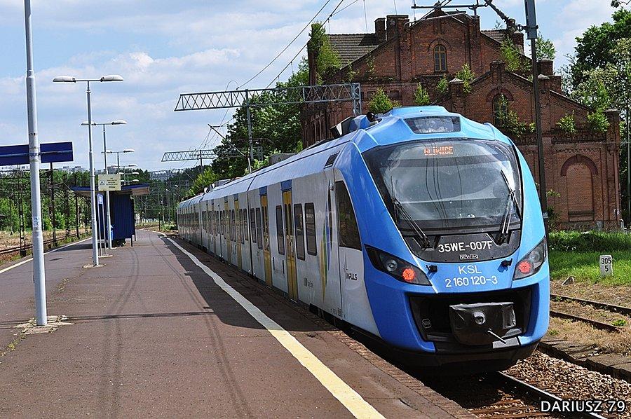 Będzin |Newag 35WE-007 KŚ relacja: Częstochowa - Gliwice