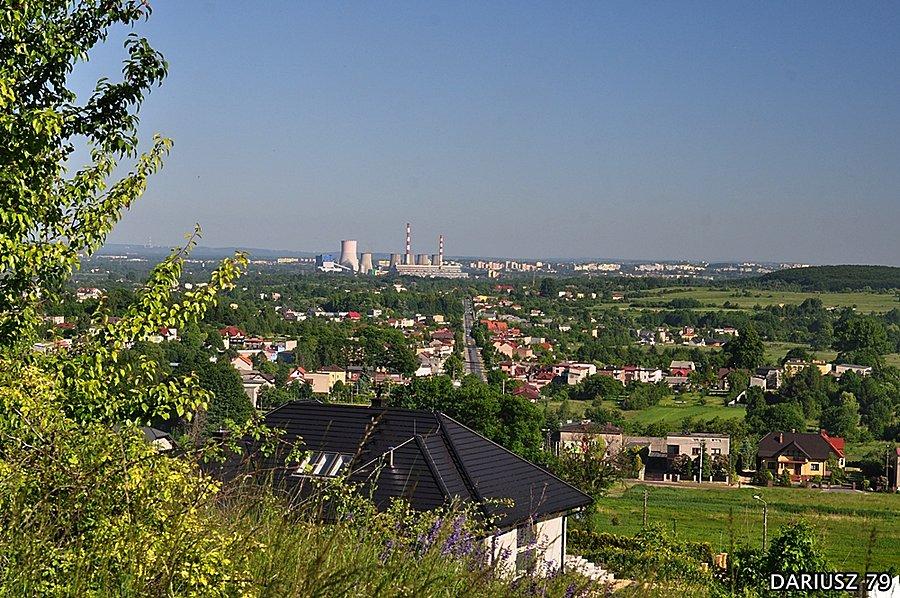 Góra Siewierska - widok w stronę Psar i Będzin Łagisza