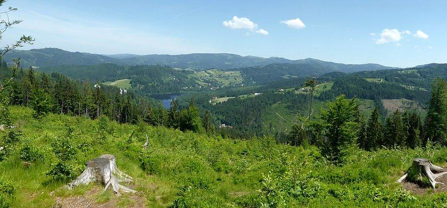 Widok m.in. na Jezioro Czerniańskie