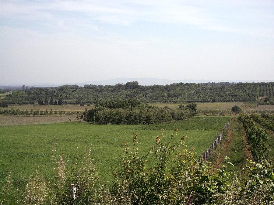 Pierwsze widoki na Góry Świętokrzyskie