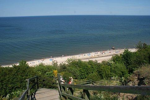 Zejście na plaże w Chłapowie