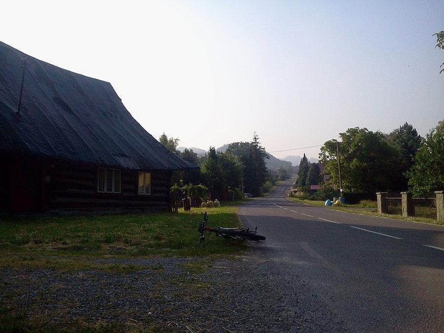 Początek podjazdu
