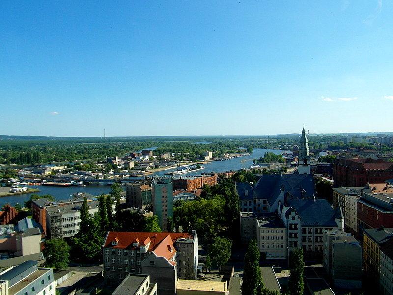 Widok na Szczecin z katedry
