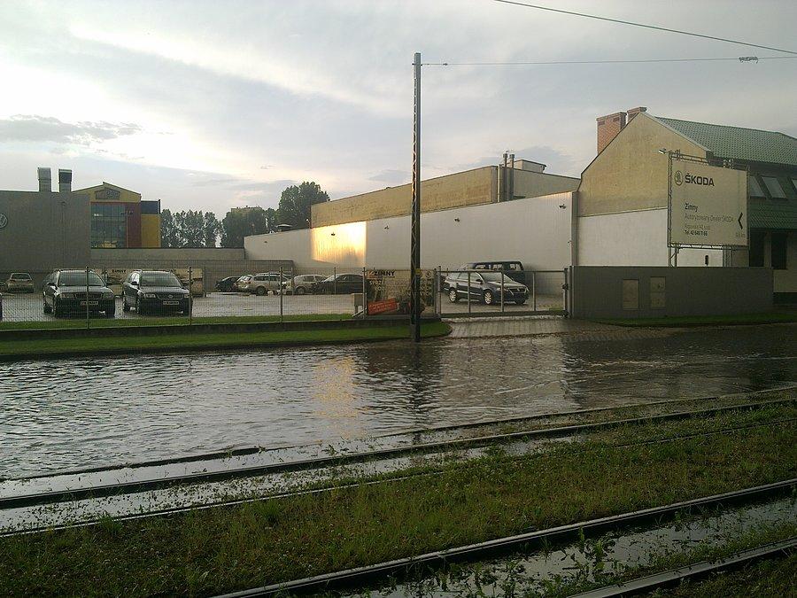 Łódx po burzy