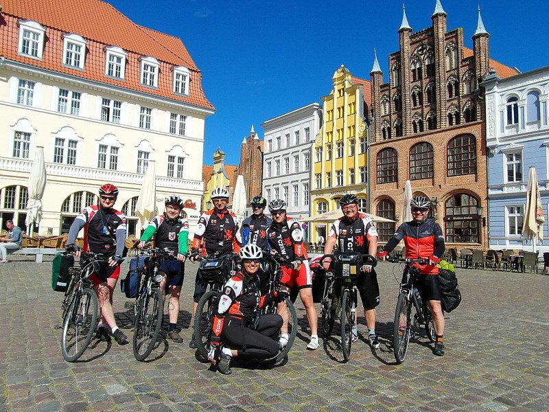 Amatorska grupa Rowerowa w Stralsundzie