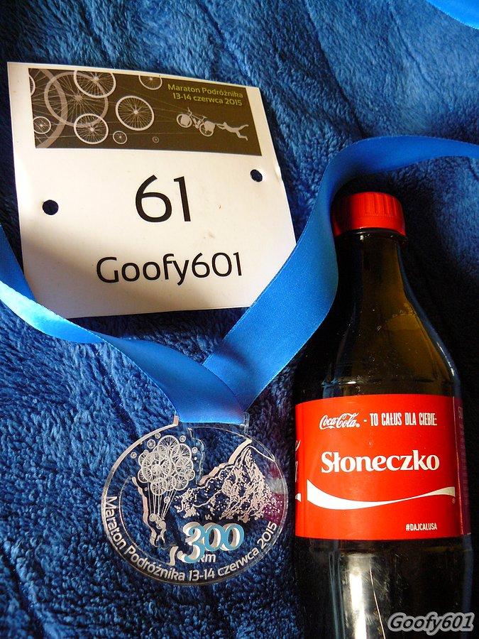 Numerek, medal i... nieoficjalny patron Maratonu Podróżnika ;)