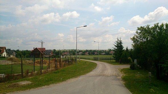 Widok na nowe osiedla w Prawiednikach