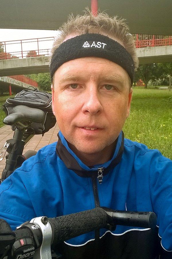 Trochę mokry, ale zadowolony na koniec przejażdżki