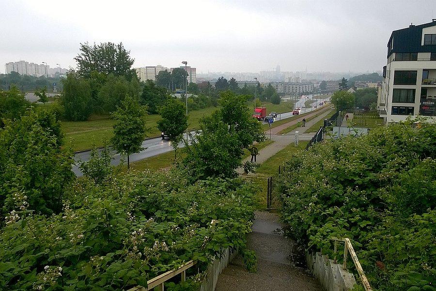 Szczecin w deszczu - ulica Duńska