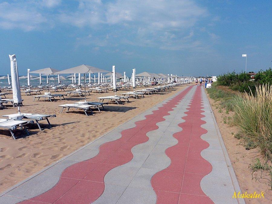 Plaża Cortellazzo-rano można jeszcze na rowerze