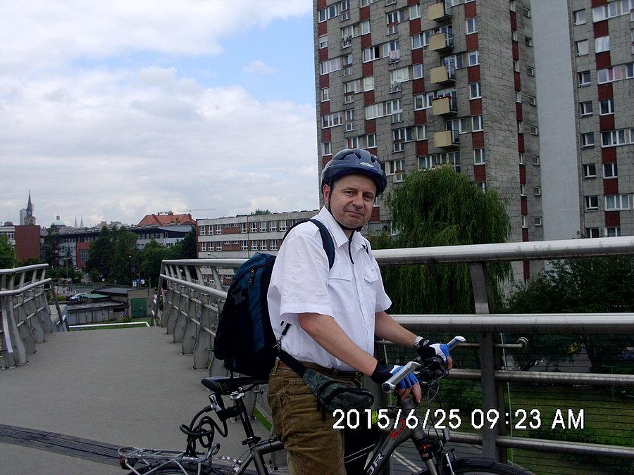 Z panoramą Katowic w tle