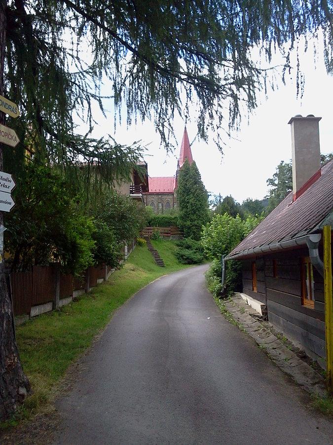 Początek podjazdu