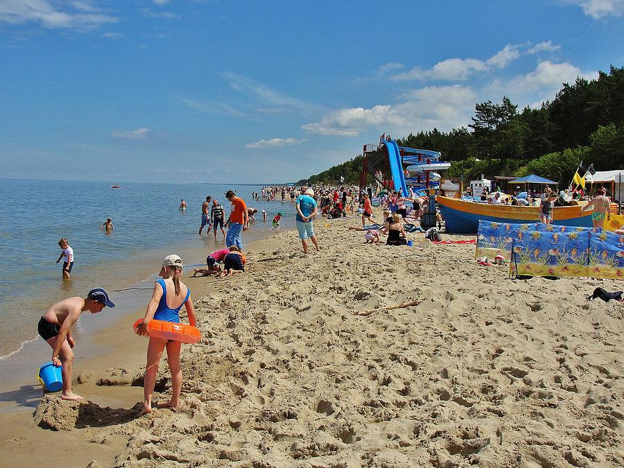 Wypad nad morze - Stegna. Jak widać sezon plażowy w pełni