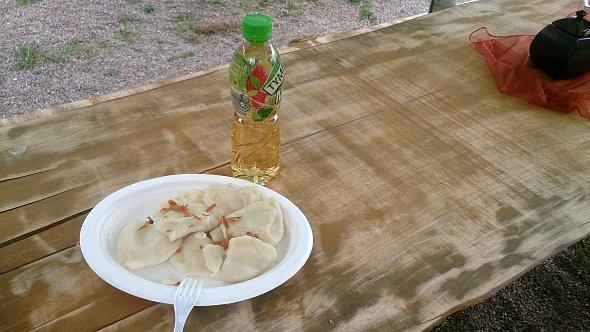 Pierogi ruskie na talerzu