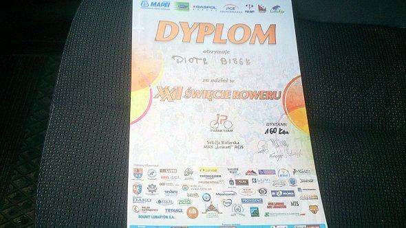 Dyplom, że brałem udział